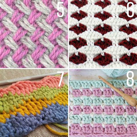 best-crochet-stitch-tutorials-list-multiple-colors-2 - Make & Do Crew