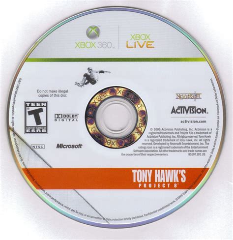 Tony Hawk's Project 8 cover or packaging material - MobyGames