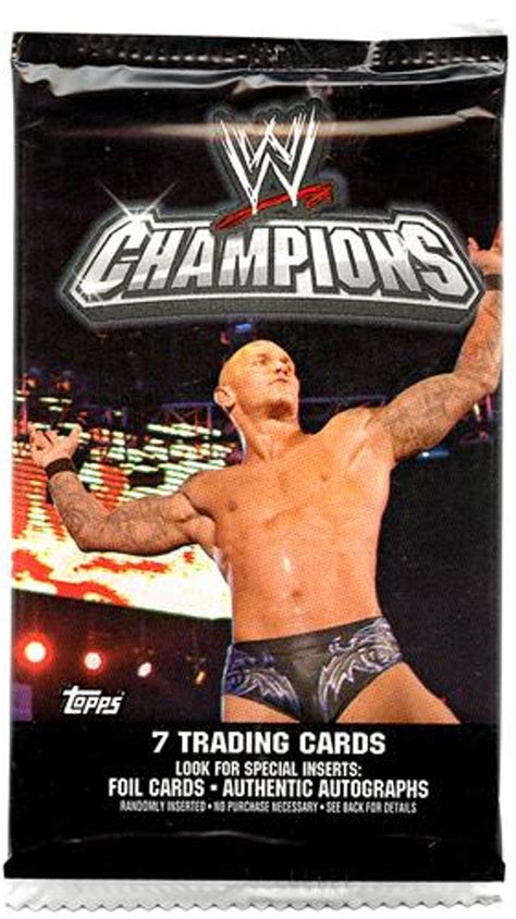 WWE Wrestling Topps 2011 Champions Trading Card Pack 7 Cards - ToyWiz