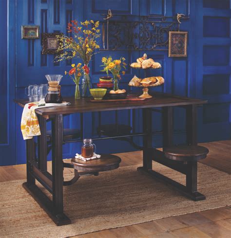 Galvin Cafeteria Table | Cafeteria table, Wooden dining table rustic ...