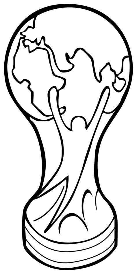 World Cup Trophy Coloring Page - Free Printable Coloring Pages for Kids