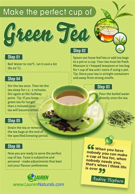 How to Make Tea #detoxfaceinfographic How to Make The Perfect Green Tea | An excellent cup of ...