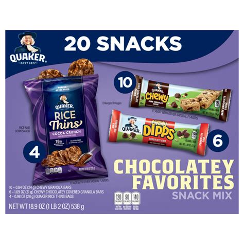 Save on Quaker Snack Mix Chocolatey Favorites - 20 ct Order Online ...