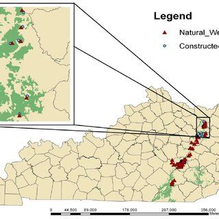 Map of Daniel Boone National Forest (DBNF). | Download Scientific Diagram