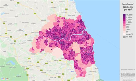 Tyne-and-Wear population stats in maps and graphs.