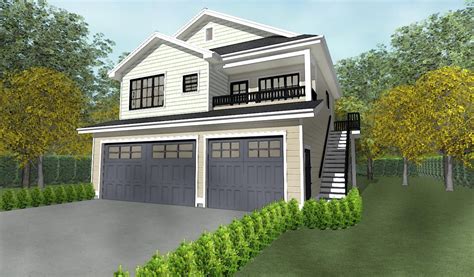 Triple Car / 3 Car Garage Plan / Blueprints With Livable Space Above - 33 x 30 | eBay | Garage ...