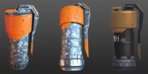 ArtStation - Sci-fi Grenades, Vladislav Svilpe | Grenade, Sci fi, Environmental art