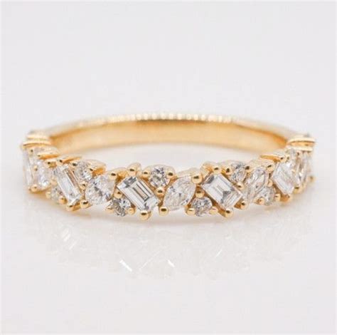 Mixed Diamond Band | BrillianceInDiamonds | Diamond wedding bands ...