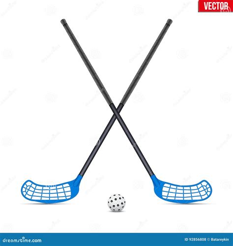 Floorball Equipment Cartoon Vector | CartoonDealer.com #18175767