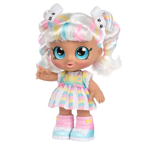 Kindi Kids Snack Time Friends, Marsha Mello, Pre-School 10" Doll with 2 Shopkins Accessories ...