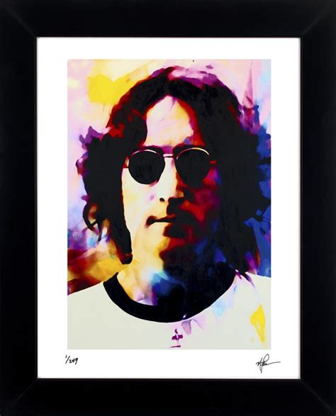 Excellent John Lennon art print framed painting wall decor | Mark Lewis Art