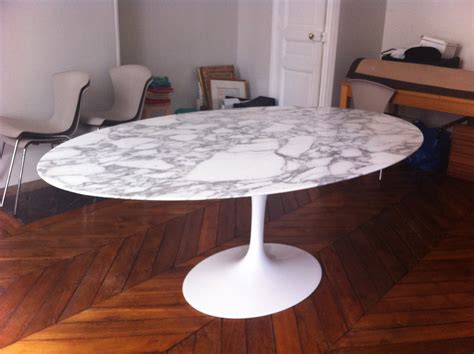 Table tulip ovale Saarinen édition Knoll - L'Atelier 50 - Boutique vintage - achat et vente ...