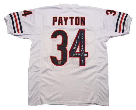 Lot Detail - Walter Payton Signed Bears Jersey