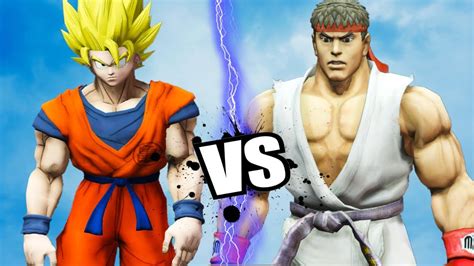 Goku Vs Ryu (Street Fighter) - Epic Battle - YouTube