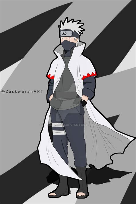 Hatake Kakashi Hokage Outfit fan art by Zackwaran on DeviantArt