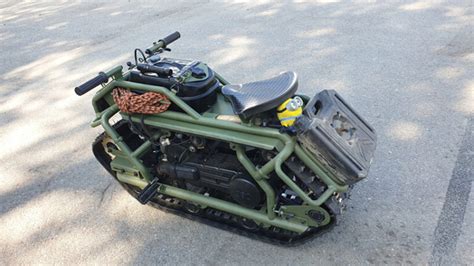 the HAMYAK ATV is an all-terrain, mono-tracked motorcycle