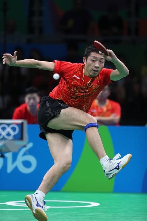 Xu Xin Playing Table Tennis at the Olympic Games in Rio 2016. Editorial Image - Image of china ...