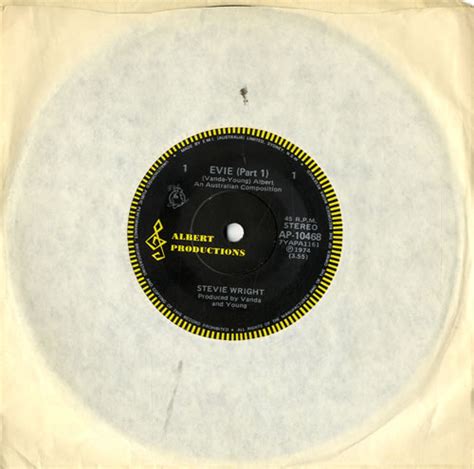 Stevie Wright Evie Australian 7" vinyl single (7 inch record / 45) (576015)