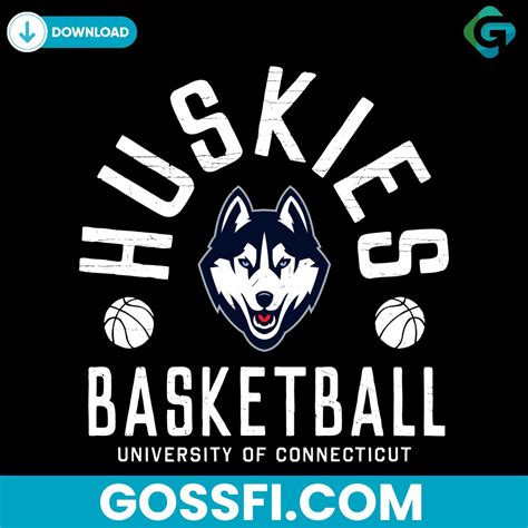 University Of Connecticut Huskies Basketball NCAA Svg - Gossfi.com