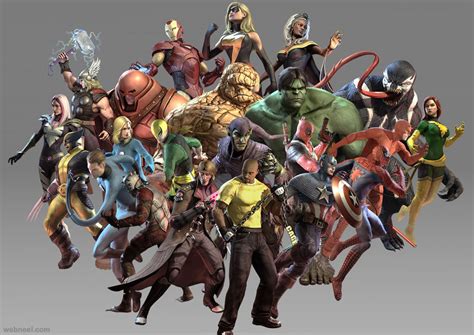 3d Marvel Game Characters 14 - Preview