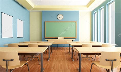 Empty classroom Stock Photo by ©archideaphoto 7510774