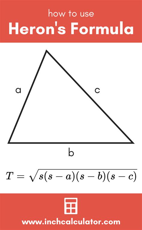 Heron's Formula Calculator | Learning mathematics, Studying math, Learning math