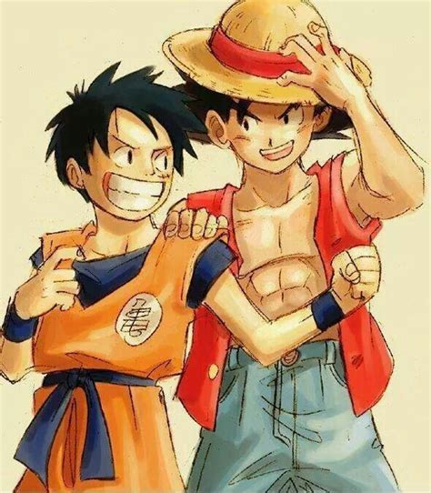 Goku & luffy crossover | Anime crossover, Anime, Anime crossovers