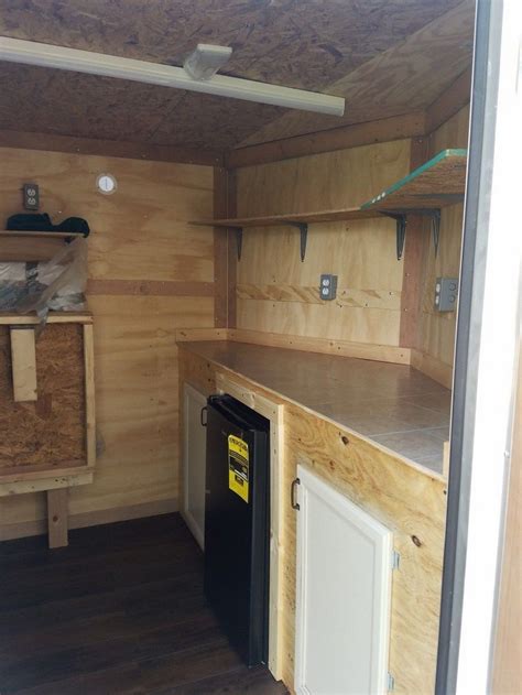 40+ Stylish Enclosed Trailer Camper Conversion Ideas | Enclosed trailer camper