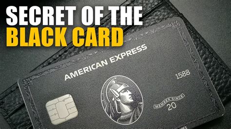 The Secret Of The Black Card | American Express Black Card - YouTube