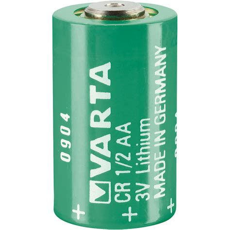 Varta CR1/2AA 3V 970mAh Lithium Battery Cell | Rapid Online