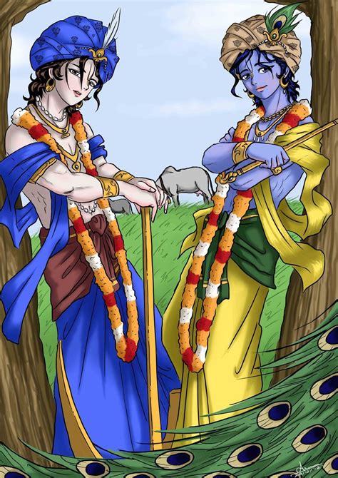 HD Anime Radha And Krishna Wallpapers - Wallpaper Cave