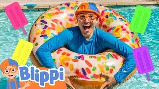 Blippi Learns Rainbow Colors and Shapes at the Indoor Playground | Blippi - Learn Colors and ...