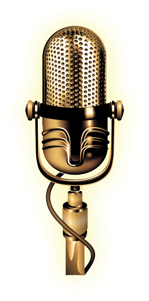 Download Microphone - Gold Microphone Png | Transparent PNG Download | SeekPNG