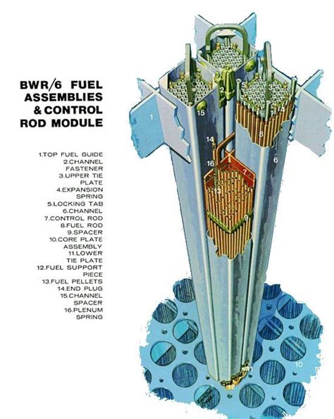 BWR fuel assembly | Nuclear fuel, Nuclear power plant, Nuclear technology