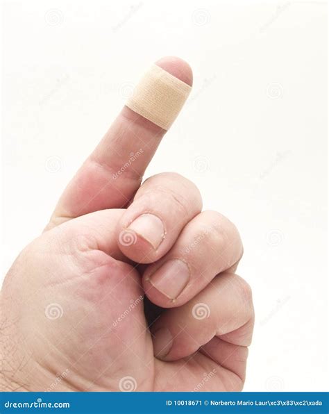 Finger Bandage Stock Image - Image: 10018671