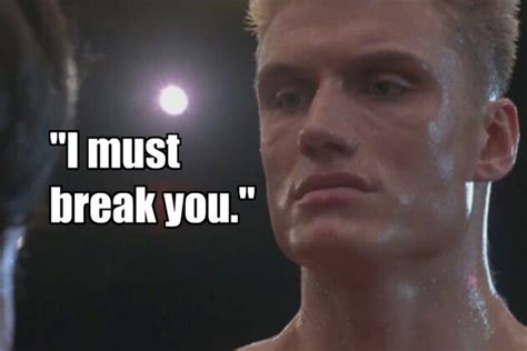 Rocky IV-Ivan Drago | Sports movie quotes, Sports movie, Movie quotes