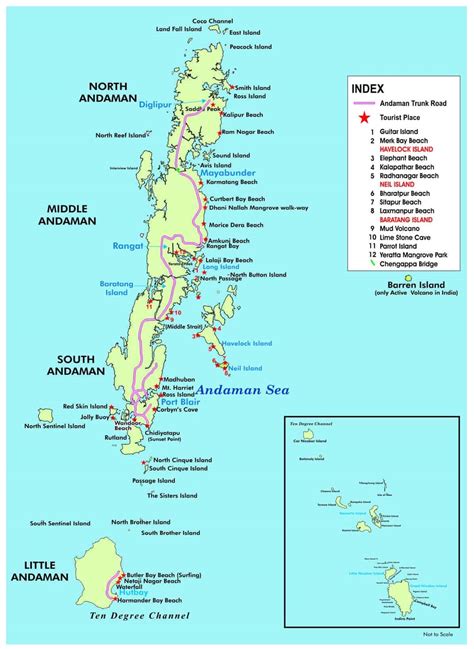 Map of Andaman & Nicobar Islands - Go2andaman.com