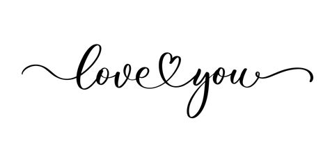 Love you handwritten typography lettering. Happy Valentines Day ...