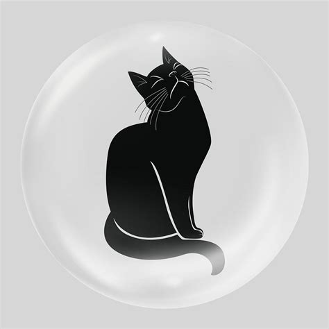 Cat illustration bubble, animal clipart | Free Photo - rawpixel