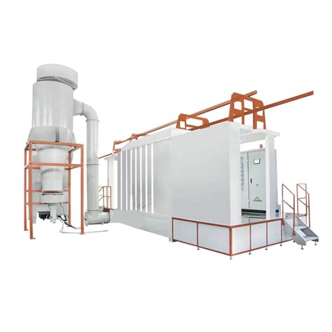 PP Plastic Powder Coating Spray Booth with Cyclone Recovery System ...