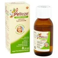 Piriteze Allergy Relief Cetirizine Syrup for Kids 70ml | Health | Superdrug