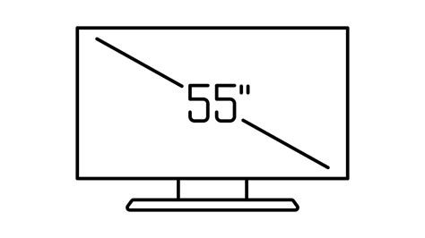 Animated Smart TV sizes screen icon in outline style 47385148 Stock ...