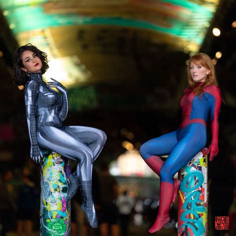 Spidey Mj & Venomise Spider-Man by Kitty Cosplay & Sinningwolf Cosplay ...