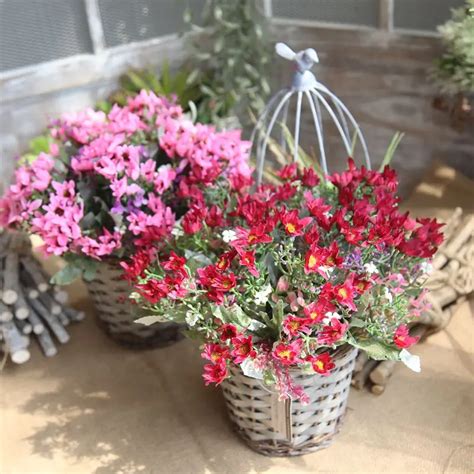 One Bouquet twenty five Heads polychromatic China Aster Artificial Flowers for Birthday Party ...