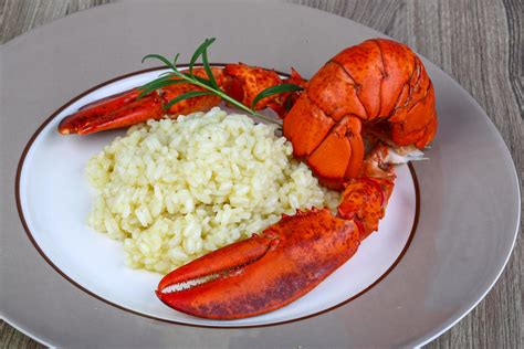 Risotto with lobster 12473900 Stock Photo at Vecteezy