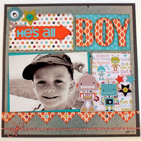 A Little Bit of Patti: 10 Great Boy Scrapbooking Layout Ideas