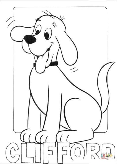 Picture Of Clifford coloring page | Free Printable Coloring Pages