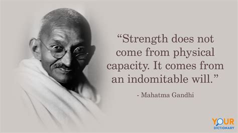 Mahatma Gandhi Quotes Strength