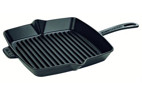 Staub Cast Iron American Square Grill Pan 12x12in Black ST-1202823