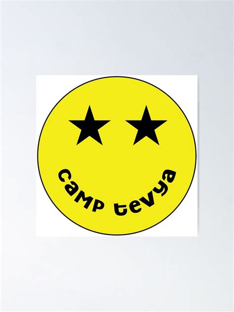 "Camp Tevya HAPPY FACE " Poster for Sale by dddesignsnj | Redbubble